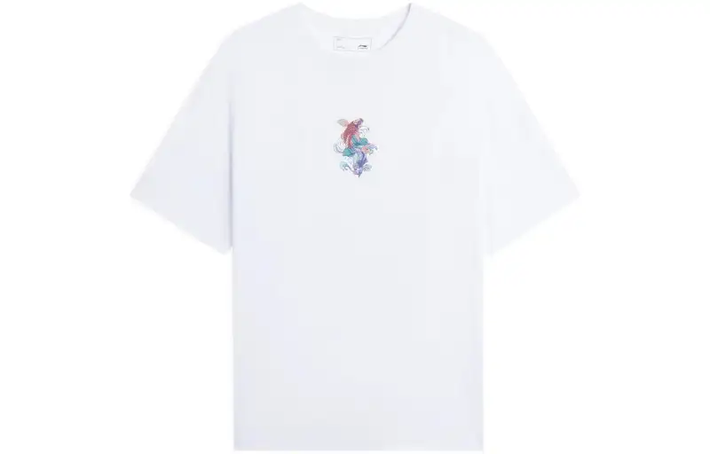 Li Ning Sports Trendy Collection T Shirt Men's Standard White
