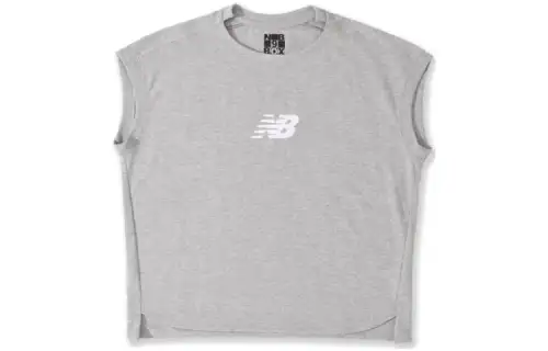 New Balance New Balance SS23 9BOX T Shirts Unisex Gray Crew Neck Moderate Straight Fit