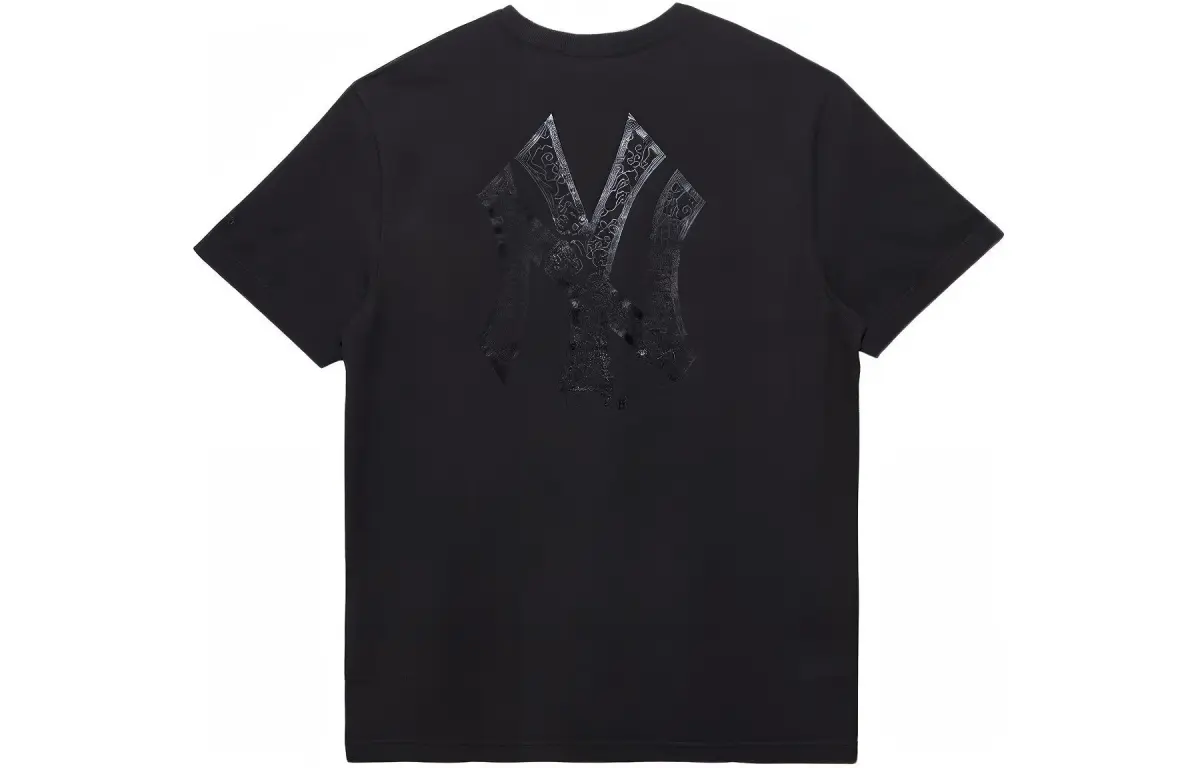 New Era T Shirt Couple, Trendy And Versatile Unisex Black