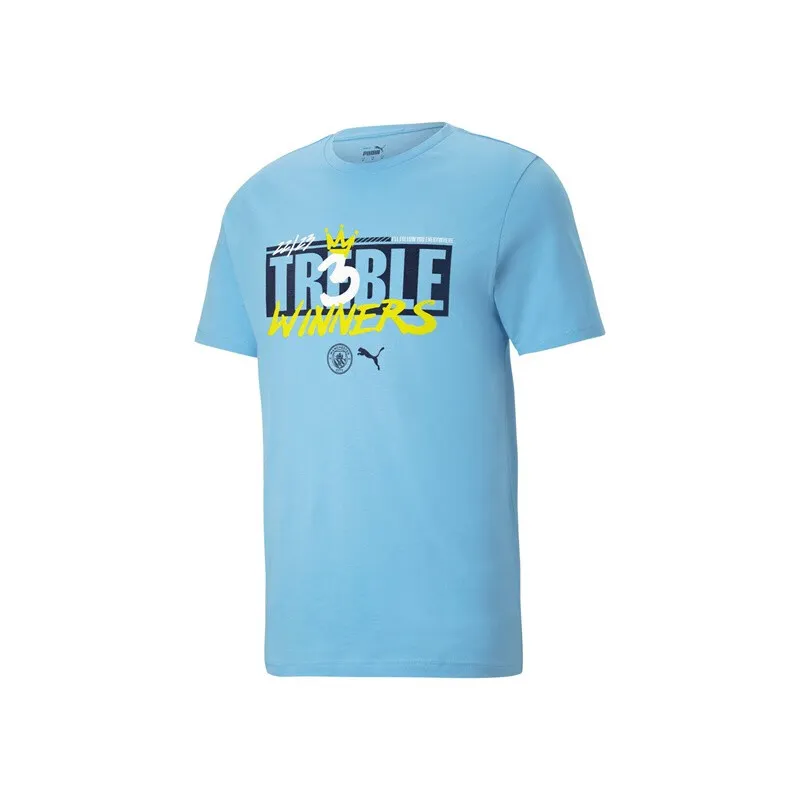 PUMA Manchester City T Shirt Men's Light Blue