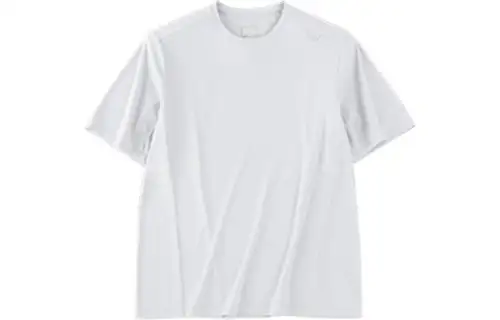 ANTA T Shirts Men's Silver Gray Crew Neck Moderate Straight Fit