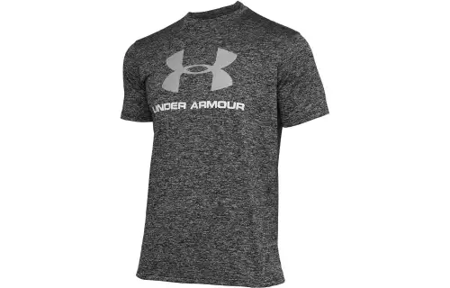Under Armour T Shirts Men's Black Gray Color Crew Neck Moderate Straight Fit