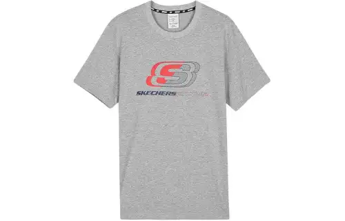 Skechers Colorful T Shirt Men's Medium Heather Gray