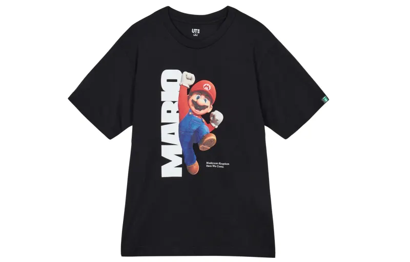 UNIQLO X Super Mario SS23 T Shirt Unisex Black