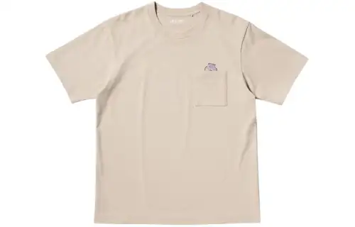 UNIQLO Detective Conan Co Branded T Shirts Unisex Beige Crew Neck Moderate Straight Fit