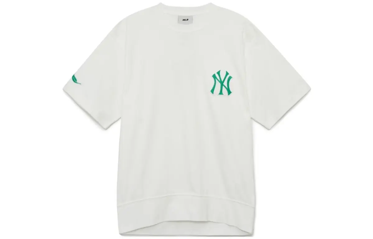 MLB T-Shirts Unisex White Crew Neck Thin