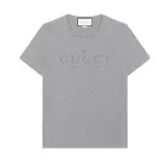 GUCCI T Shirts Men's Gray Crew Neck Moderate Straight Fit
