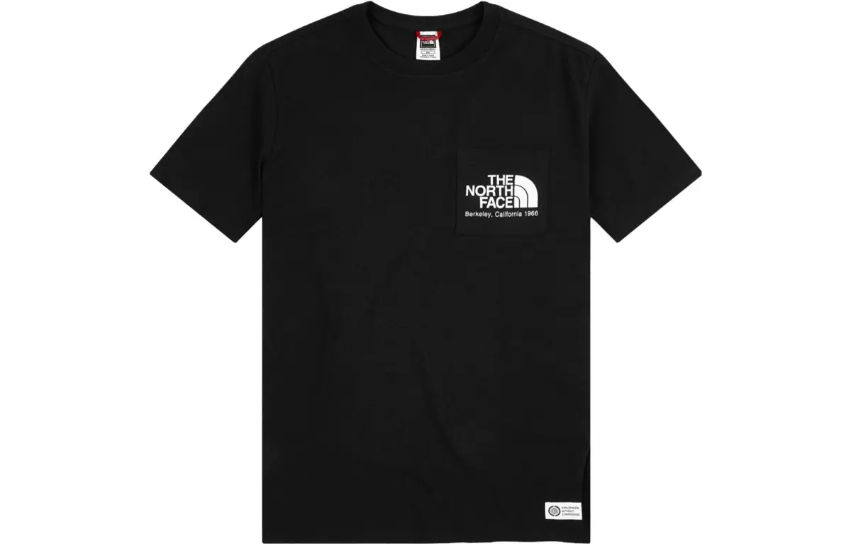 THE NORTH FACE T-Shirts Men's Black Crew Neck Moderate Straight Fit