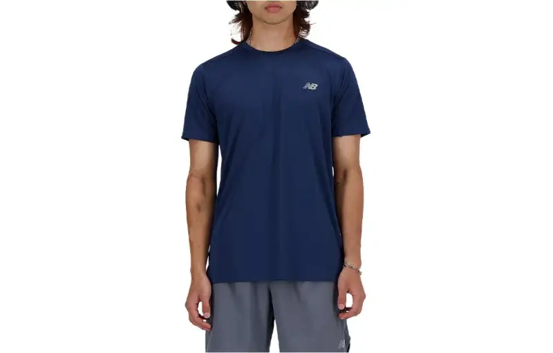 New Balance Sport Essentials T Shirt T Shirt Men's Marine Blue