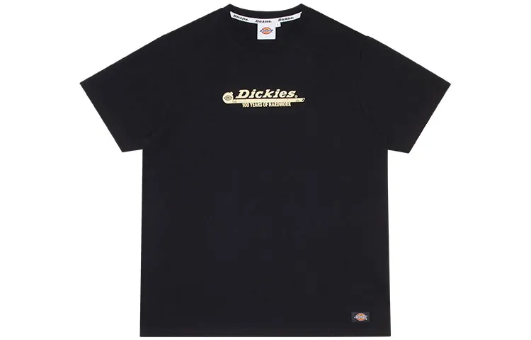 Dickies T Shirts Unisex Black Crew Neck Moderate Straight Fit
