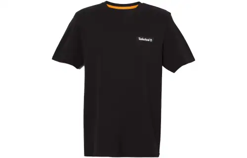 Timberland T Shirts Unisex Black Crew Neck Moderate Straight Fit