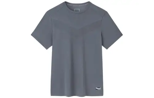 ANTA Champion All Weather Collection T Shirts Men's Asphalt Gray Crew Neck Moderate Straight Fit