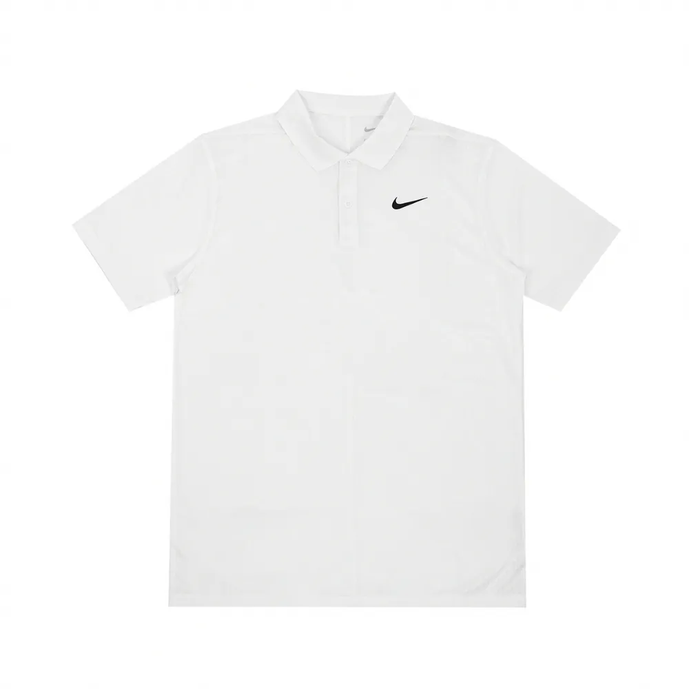 Nike T-Shirts Men's White Polo Collar Moderate Straight Fit