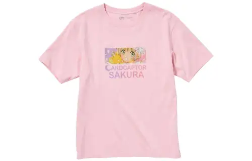 UNIQLO/X CLAMP SS23 T Shirts Unisex Pink Crew Neck Moderate Straight Fit