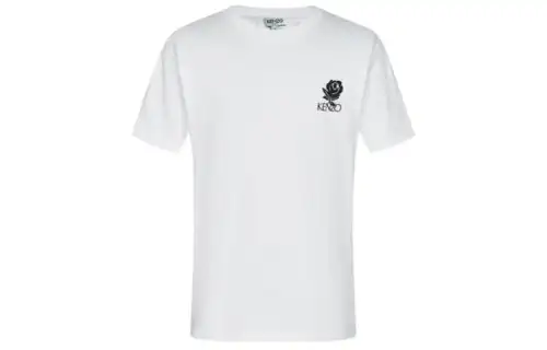 KENZO T Shirts Men's White Crew Neck Moderate Straight Fit