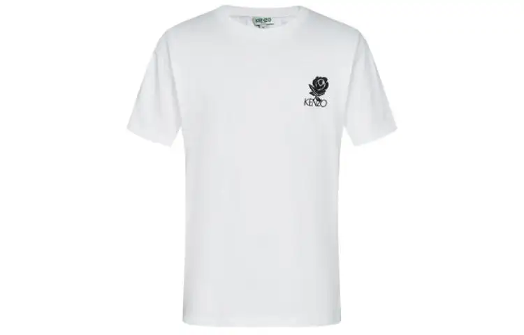 KENZO T Shirts Men's White Crew Neck Moderate Straight Fit
