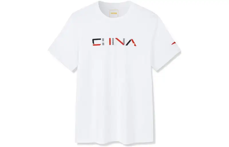 ANTA Variety Training Collection T Shirts Men's White Crew Neck Moderate Straight Fit