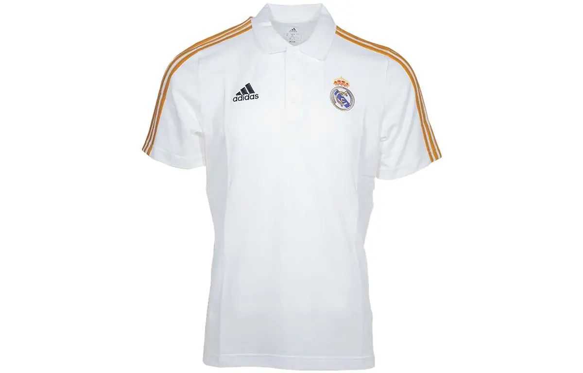 Adidas T-Shirts Men's White Crew Neck Moderate Straight Fit
