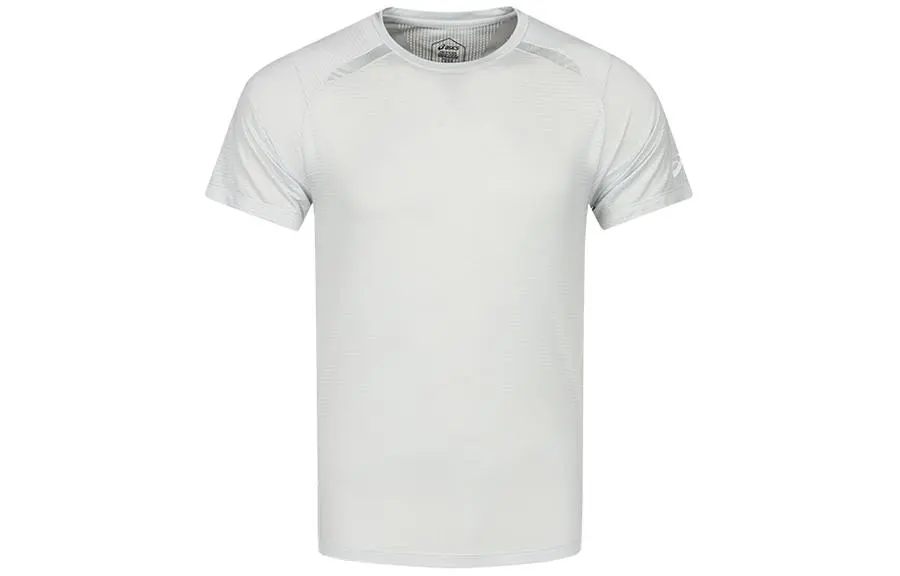 ASICS T-Shirts Men's Gray Crew Neck Moderate