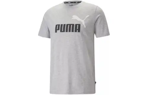 PUMA ESS+2 COL LOGO TEE T Shirt Men's Gray