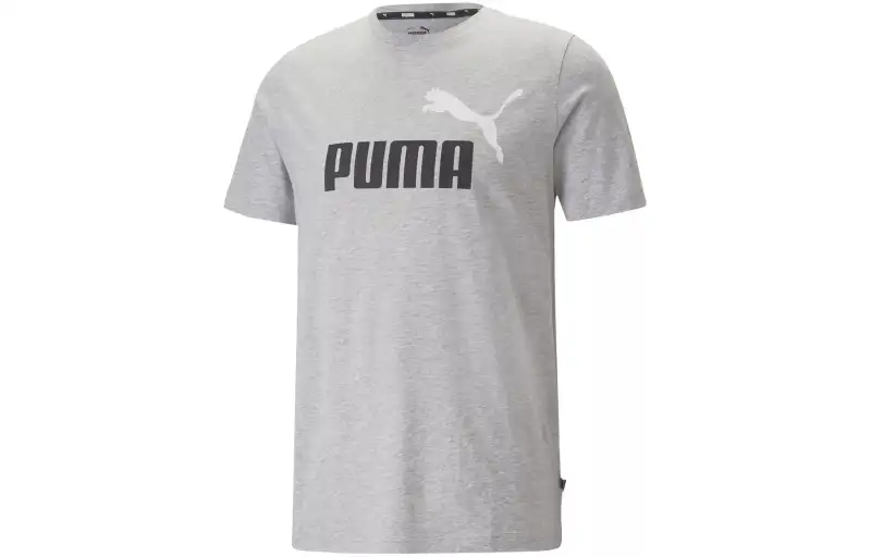 PUMA ESS+2 COL LOGO TEE T Shirt Men's Gray