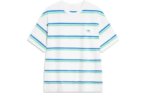 Li Ning Sports Fashion Collection T Shirt Unisex Blue Green