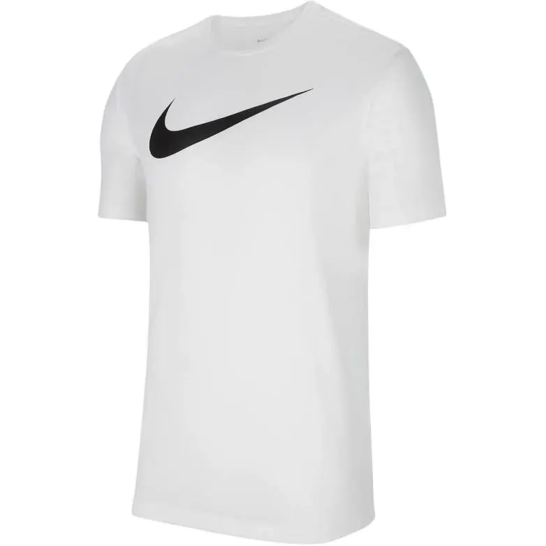 Nike T-Shirts Men's White Crew Neck Moderate Straight Fit