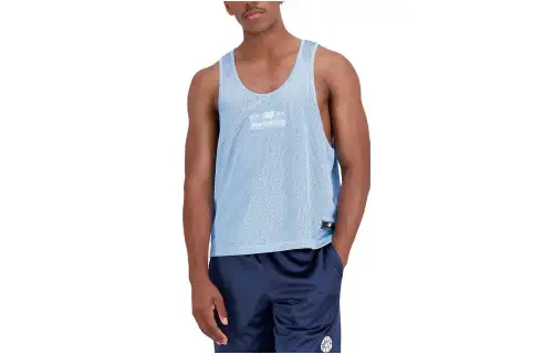 New Balance T Shirts Men's Dusty Blue Crew Neck Moderate Other