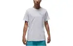 Jordan T Shirts Men's White Crew Neck Moderate Straight Fit