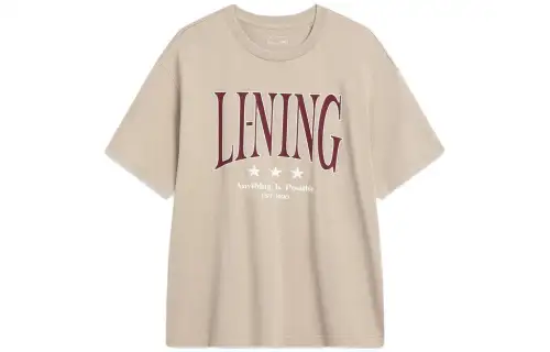 Li Ning Sports Fashion Collection T Shirt Unisex Gray