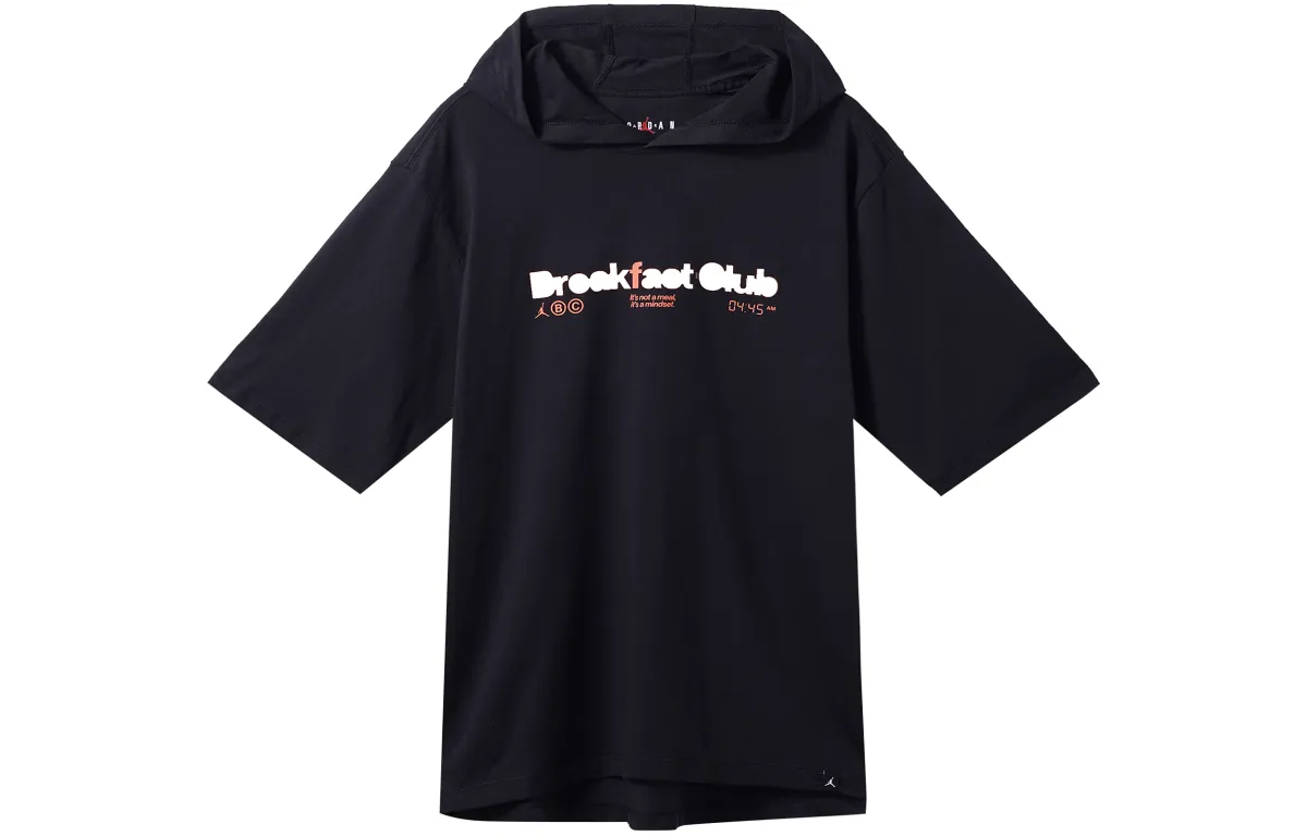 Jordan T-Shirts Men's Black Hooded (Non-detachable) Moderate