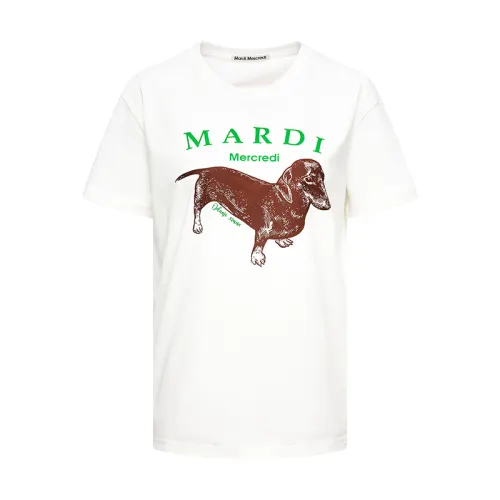 MARDI MERCREDI T Shirts Unisex Crew Neck Moderate Straight Fit