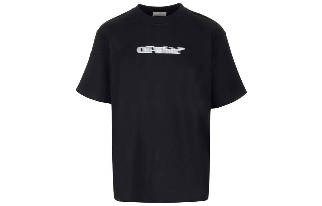 OFF WHITE Logo Printed Crewneck T Shirt