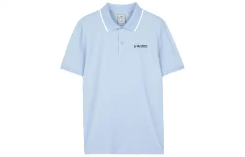 Skechers Elegant Diamond Collection T Shirts Men's Polo Collar Moderate Straight Fit