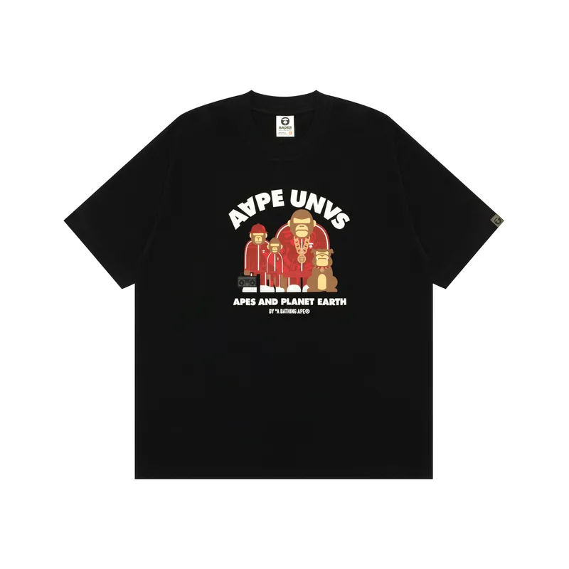 Aape By *A Bathing APE® Logo print Cotton T shirt