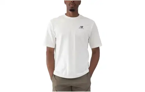 New Balance New Balance SS23 Head Outside T Shirts Unisex White Crew Neck Moderate Straight Fit