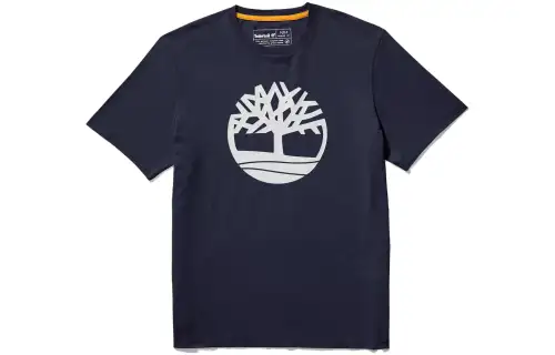 Timberland T Shirts Men's Dark Sapphire Crew Neck Moderate Straight Fit