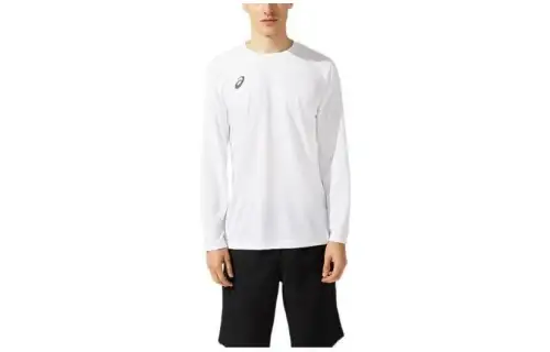 ASICS T Shirts Men's White Crew Neck Moderate