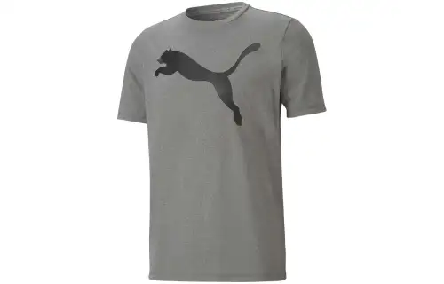PUMA ACTIVE BIG LOGO TEE GRAY VIOLET T Shirt Men's Gray