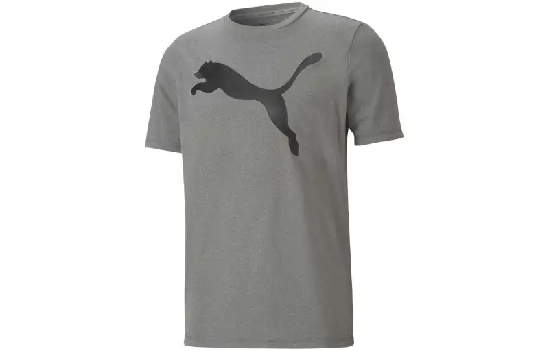 PUMA ACTIVE BIG LOGO TEE GRAY VIOLET T Shirt Men's Gray