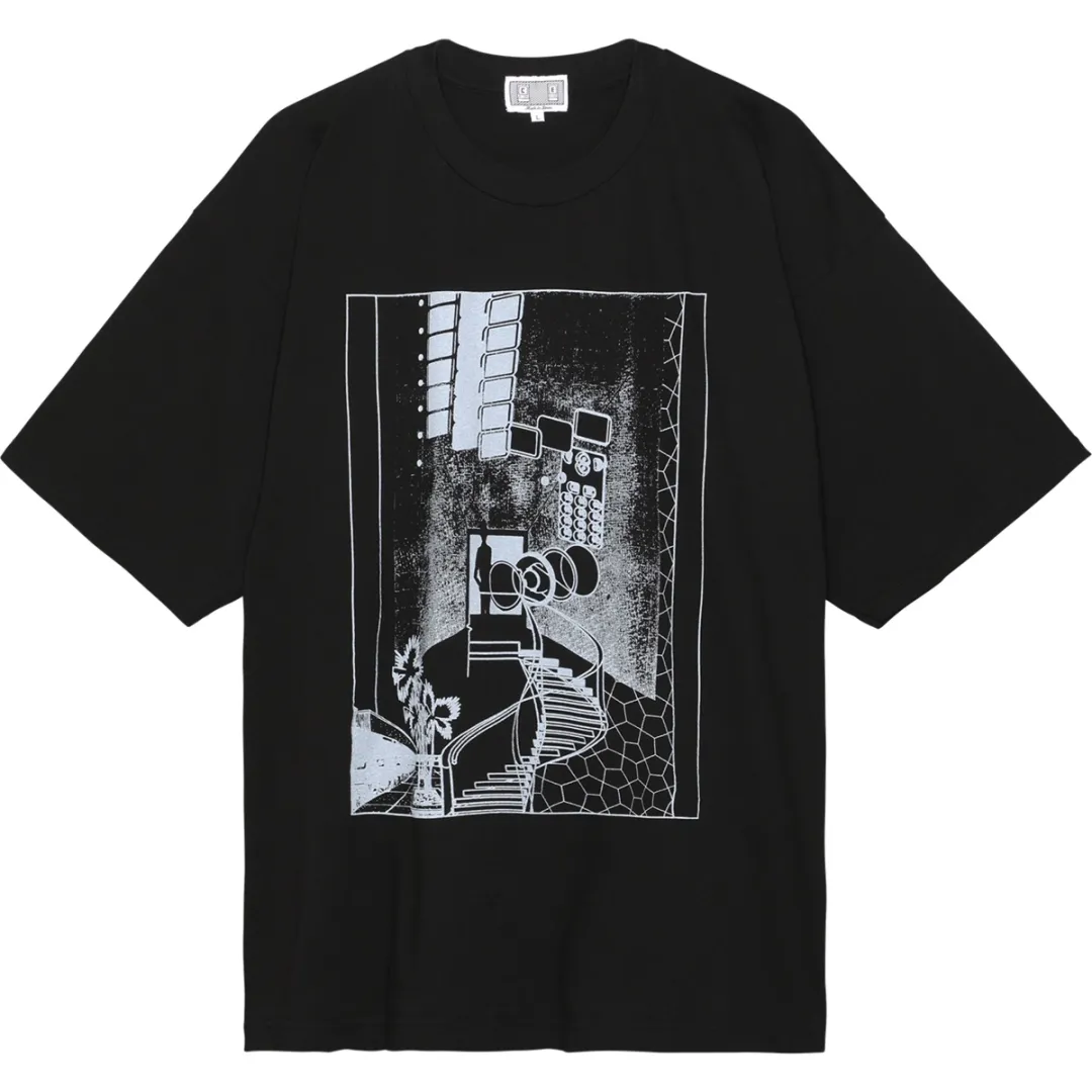 Cav Empt T Shirts Men's Black Crew Neck Thin Straight Fit