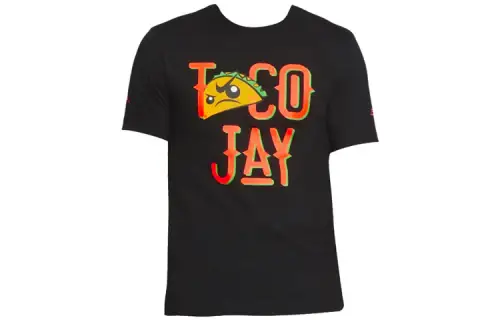 Jordan T Shirts Men's Black Crew Neck Moderate Straight Fit
