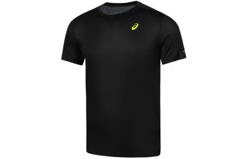 ASICS LITE SHOW T Shirts Men's Black Crew Neck Moderate
