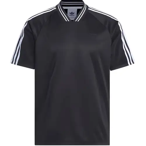 Adidas Originals T Shirts Unisex Black V Neck Moderate