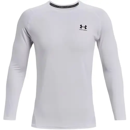 Under Armour T Shirts Men's White Crew Neck Moderate Straight Fit