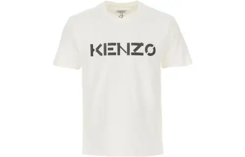 KENZO T Shirts Men's White Crew Neck Moderate Straight Fit
