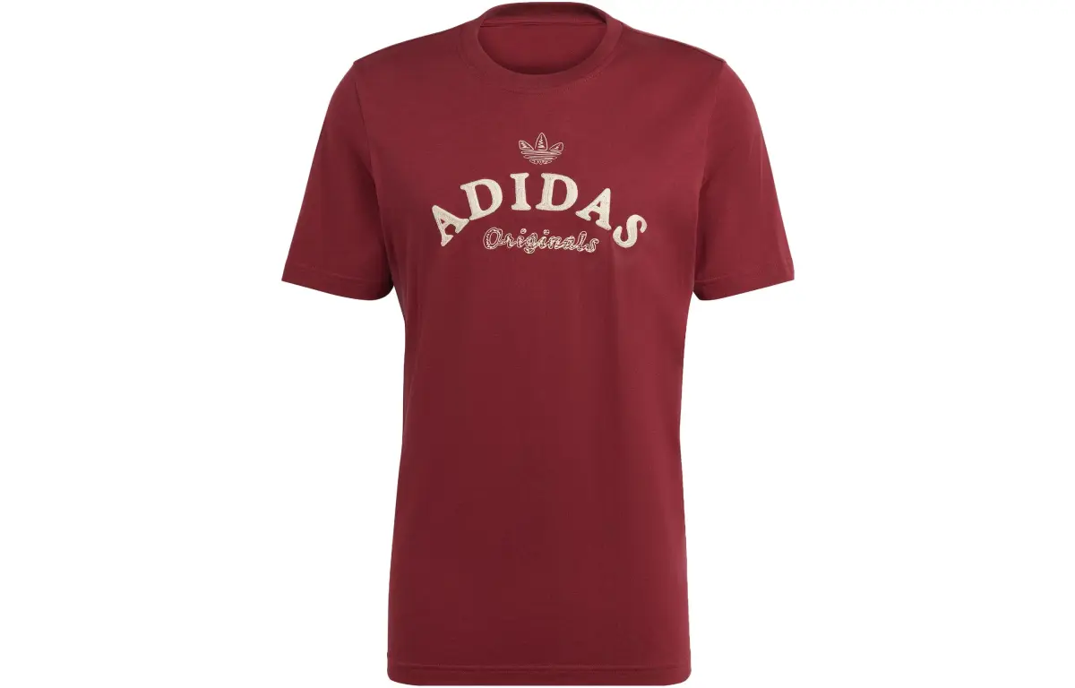 Adidas Originals T Shirt Men's Dark Red