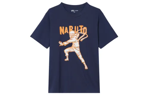 UNIQLO x HUOYINGRENZHE,LIANMINGKUAN SS23 T Shirt Unisex Navy Blue