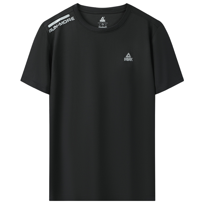 PEAK Running T Shirts Unisex Crew Neck Thin Straight Fit