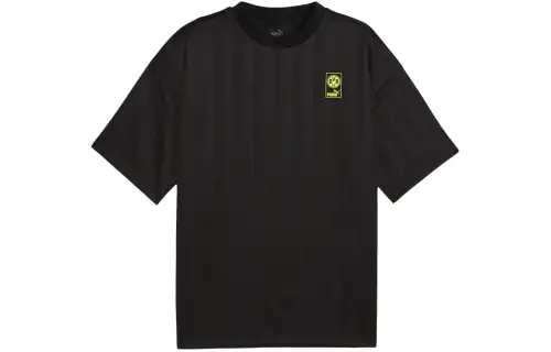 PUMA BVB FTBLNRGY SS JERSEY T Shirt Men's Black